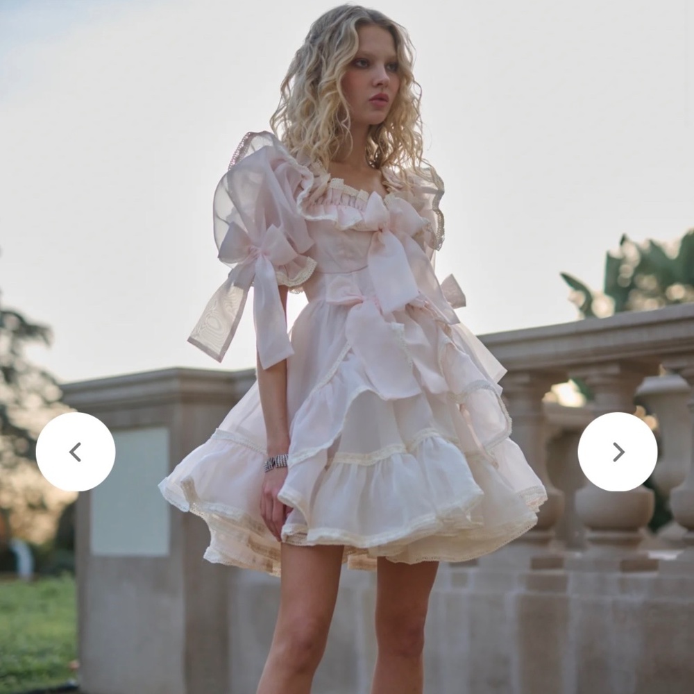 Selkie NWT peach mini carriage dress